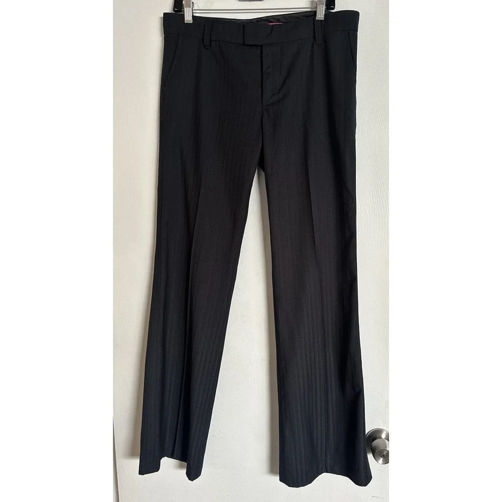 Y2k Sanctuary clothing Los Angeles pants dress‎ slacks Women's 30 Black Stripes